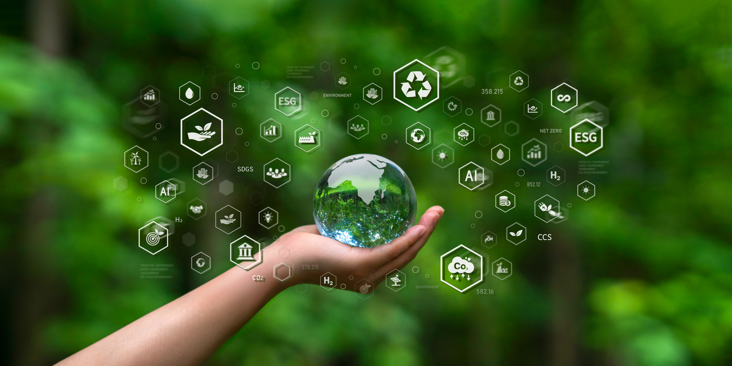 esg-concept-for-environmental-social-and-governance-in-sustainable-and-ethical-business-practices-crystal-globe-on-hand-with-icons-and-technology-of-net-zero-carbon-emissions-sustainable-developmen