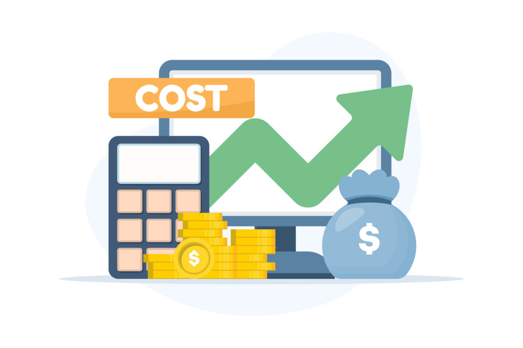 graph showing cost to illustrate against risks and benefits
